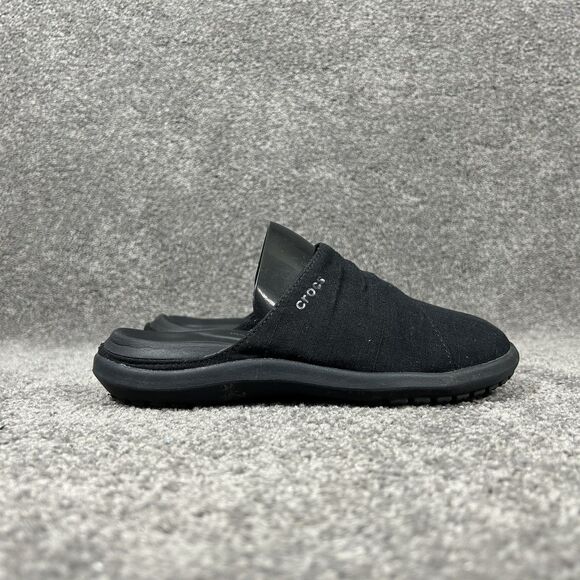 Crocs Capri Mule Women's Size 4 Black Slip On Clogs Used - Picture 6 of 13